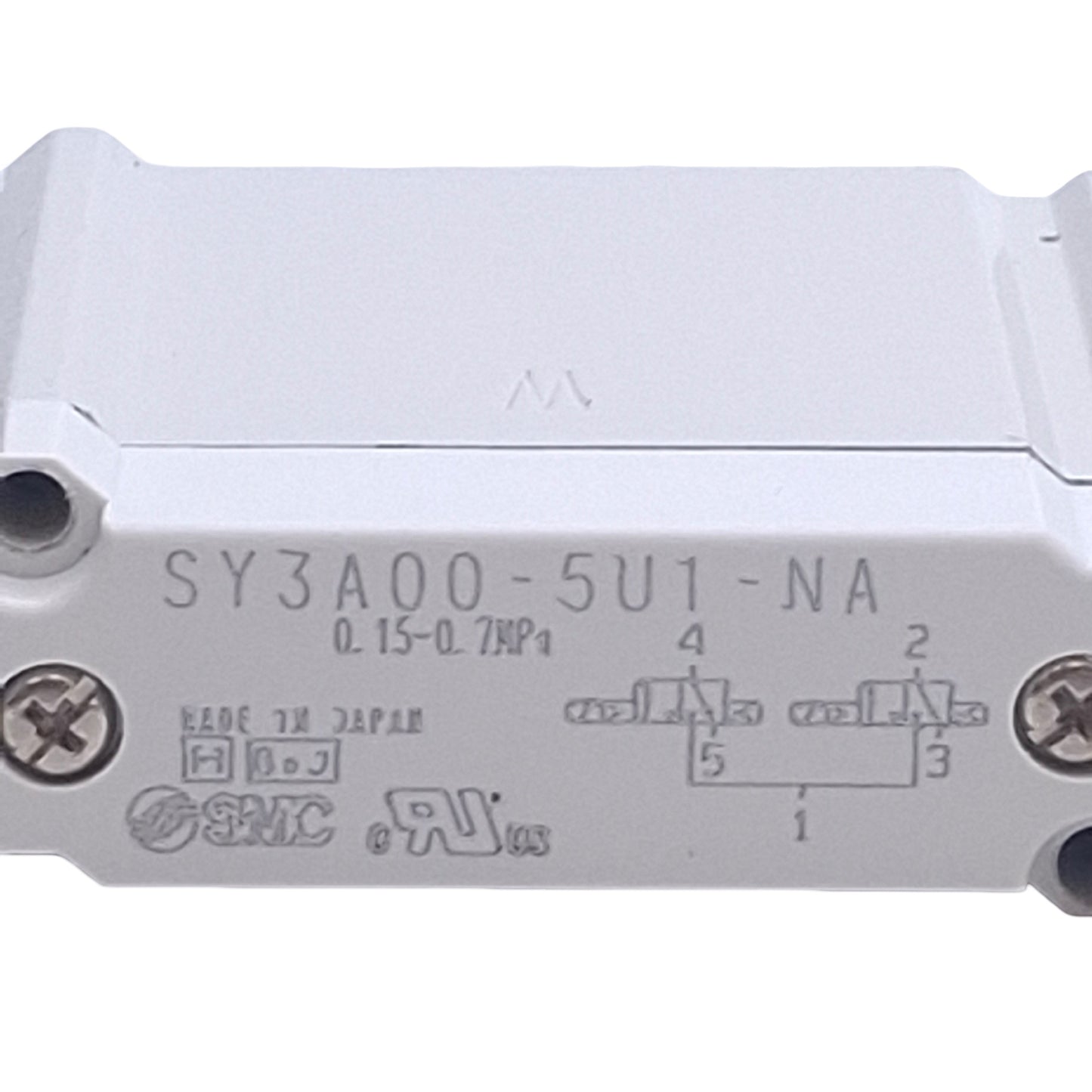 Used SMC SY3A00-5U1-NA Dual Solenoid Valve, 4-Position 3-Port, 0.7MPa, 24VDC Coil