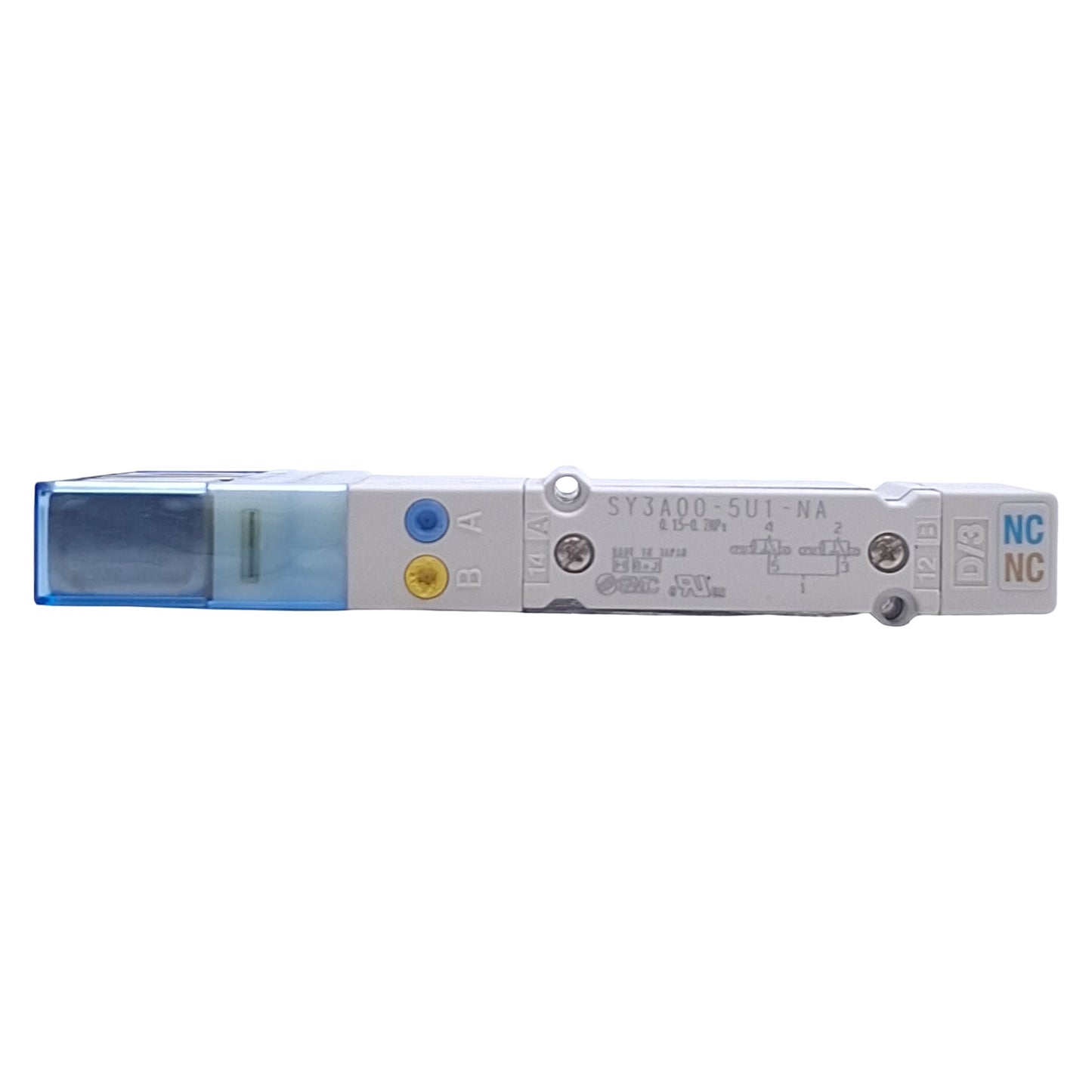 Used SMC SY3A00-5U1-NA Dual Solenoid Valve, 4-Position 3-Port, 0.7MPa, 24VDC Coil