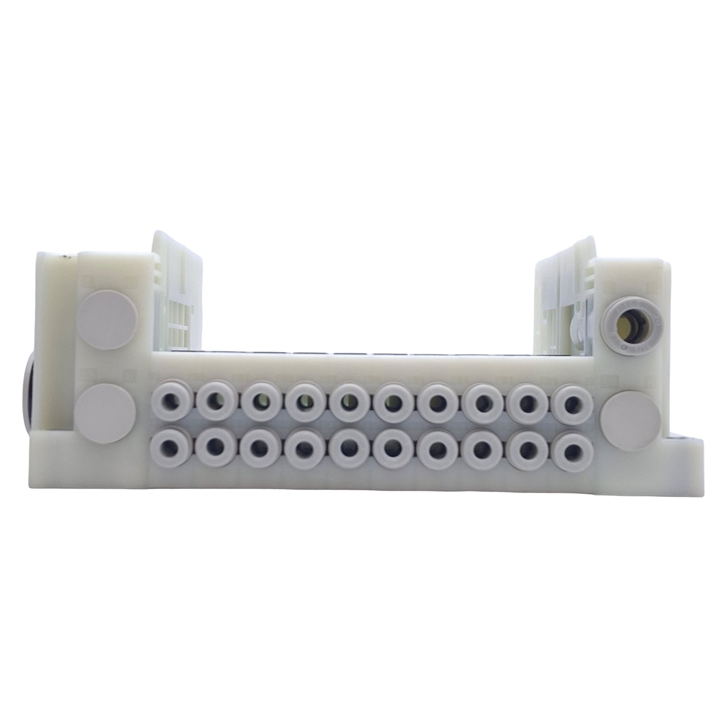 Used SMC SS5Y5-10S0-10U-C4 Manifold Base 10-Stations, ø4mm One-Touch, Direct Mount