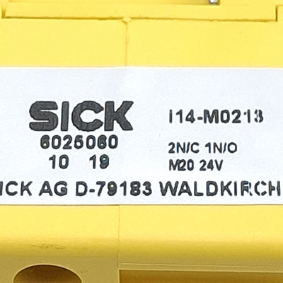 New Sick i14-M0213 Safety Interlock Switch, 2NC/1NO, 1000N Max, 2A 24VDC, M20 x 1