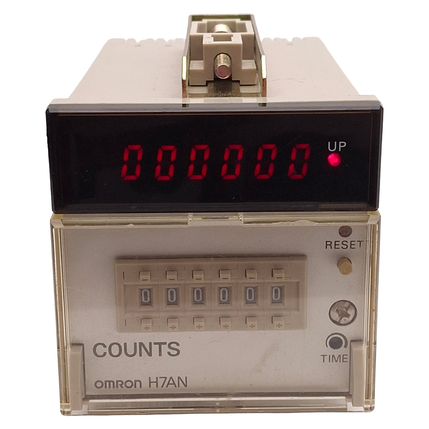 Used Omron H7AN-R6DM Digital Counter, 6-Digit, SPDT, 100-240VAC, DIN 72mm x 72mm