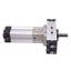 Used SMC MRQBS40-50CBX-X2 Rotary Actuator, 40mm Bore, 50mm Stroke, 170-190° Rotation