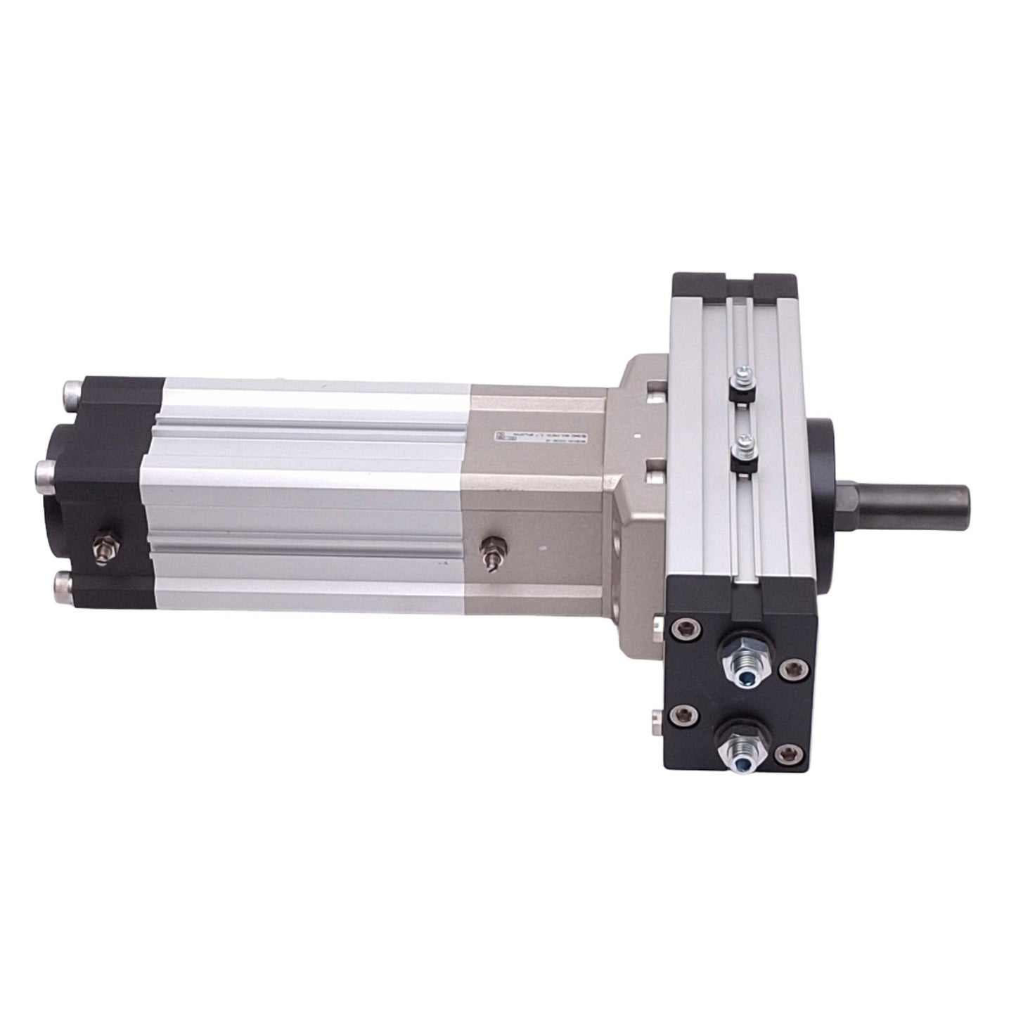 Used SMC MRQBS40-50CBX-X2 Rotary Actuator, 40mm Bore, 50mm Stroke, 170-190° Rotation