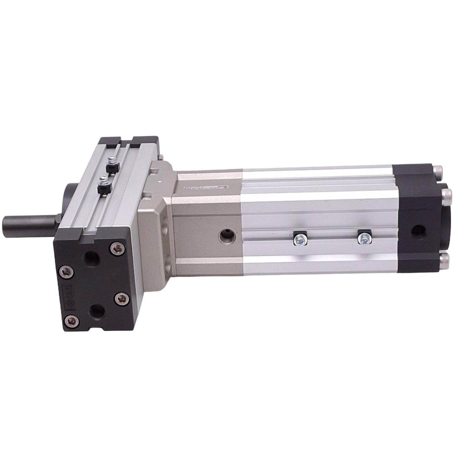 Used SMC MRQBS40-50CBX-X2 Rotary Actuator, 40mm Bore, 50mm Stroke, 170-190° Rotation