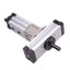 Used SMC MRQBS40-50CBX-X2 Rotary Actuator, 40mm Bore, 50mm Stroke, 170-190° Rotation
