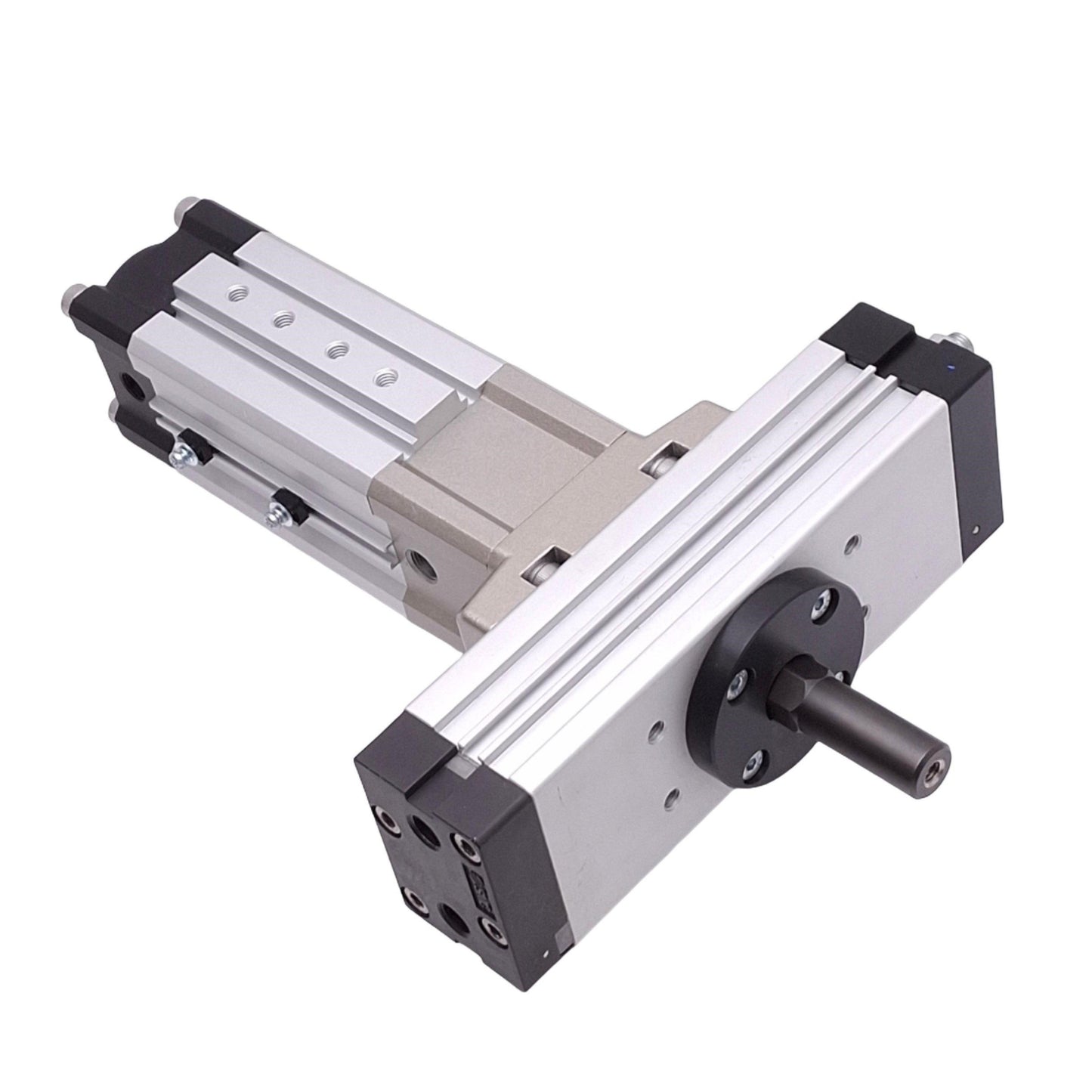 Used SMC MRQBS40-50CBX-X2 Rotary Actuator, 40mm Bore, 50mm Stroke, 170-190° Rotation