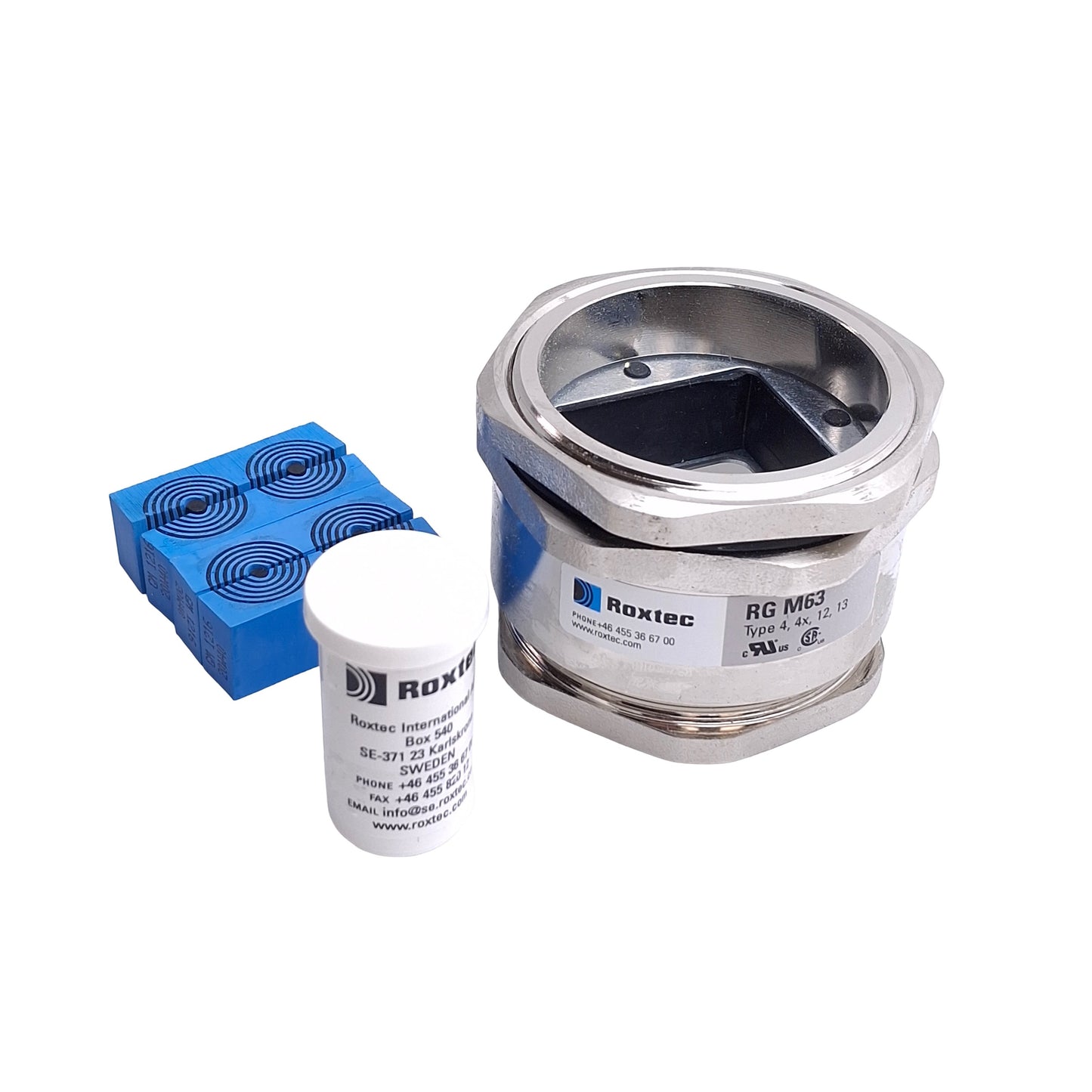 New Roxtec RG M63/4 Circular 4-Gland KnockOut Bulkhead Cable Entry Seal Ø3.5-16.5mm