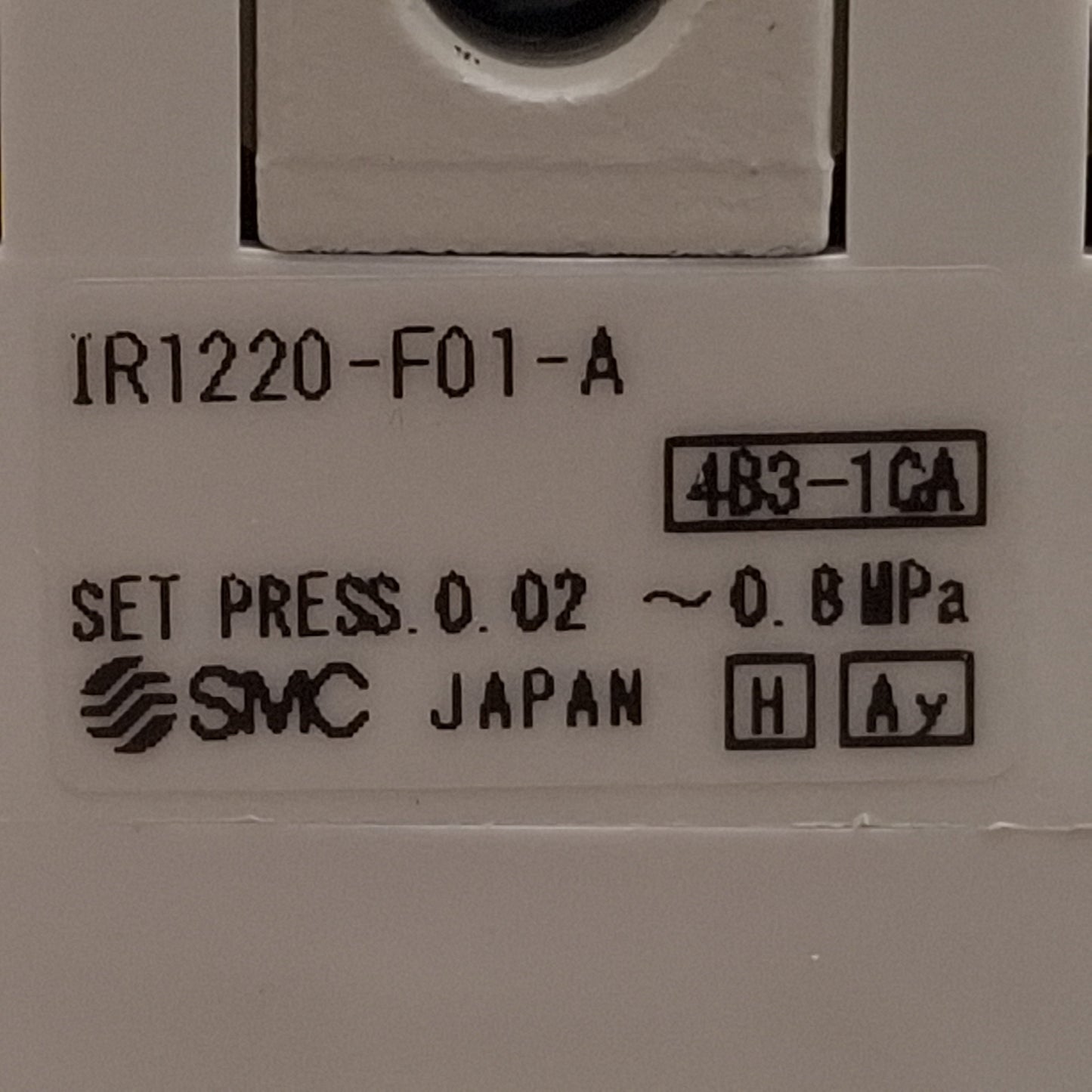 Used SMC IR1220-F01-A Pneumatic Regulator, 0.02-0.8MPa Set, 1.0MPa Supply, G1/8 Ports