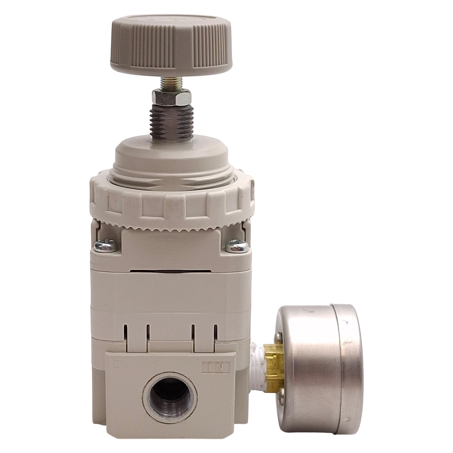Used SMC IR1220-F01-A Pneumatic Regulator, 0.02-0.8MPa Set, 1.0MPa Supply, G1/8 Ports