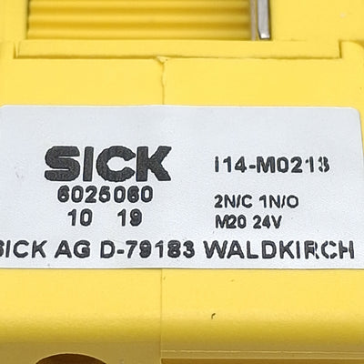 New – Open box Sick i14-M0213 Safety Interlock Switch, 2NC/1NO, 1000N Max, 24VDC 2A, M20 x 1