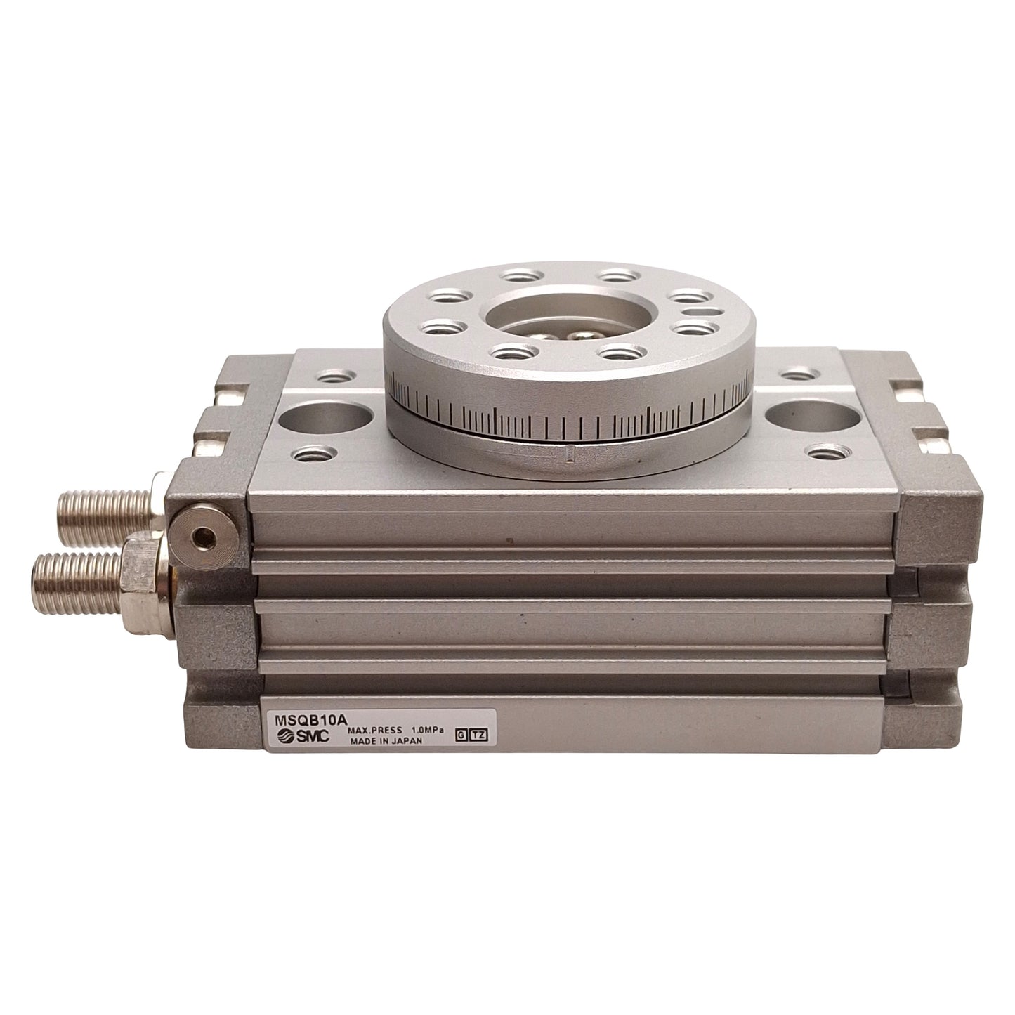 New SMC MSQB10A Rotary Cylinder, ø15mm Bore, 0-190° Rotation, 0.1-1.0MPa, M5x0.8