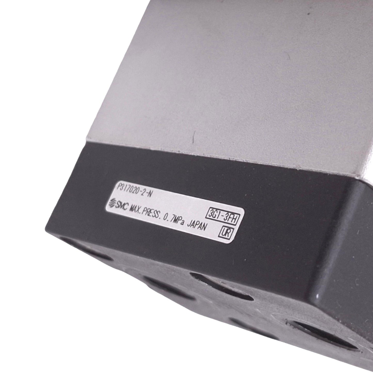 Used SMC MRQBS40-50NB-XN Rotary Actuator, 40mm Bore, 50mm Stroke, 170-190°, 1/8 NPT