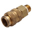 Used Lot of 5 Parker 21KAAN10MPX Rectus Type 21 Quick Coupling, Brass, 1/8in NPT Male