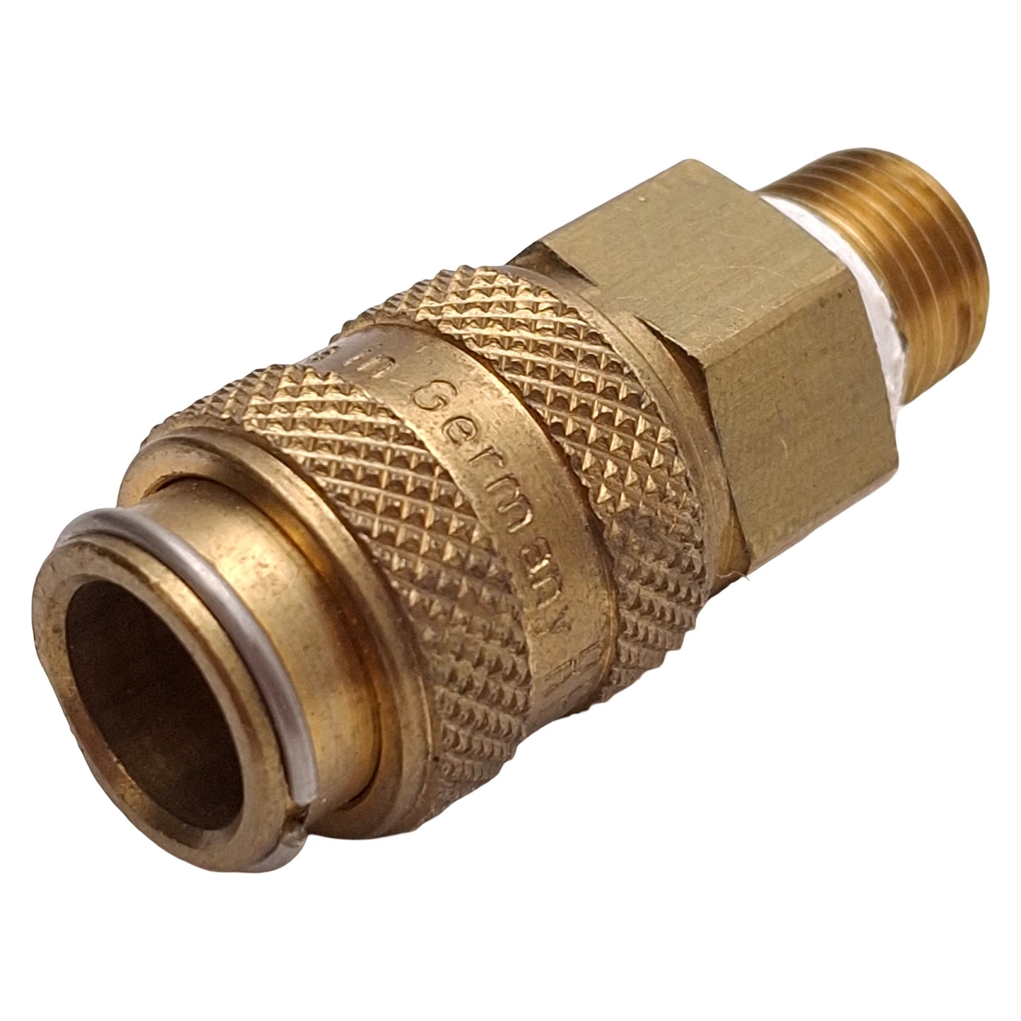 Used Lot of 5 Parker 21KAAN10MPX Rectus Type 21 Quick Coupling, Brass, 1/8in NPT Male