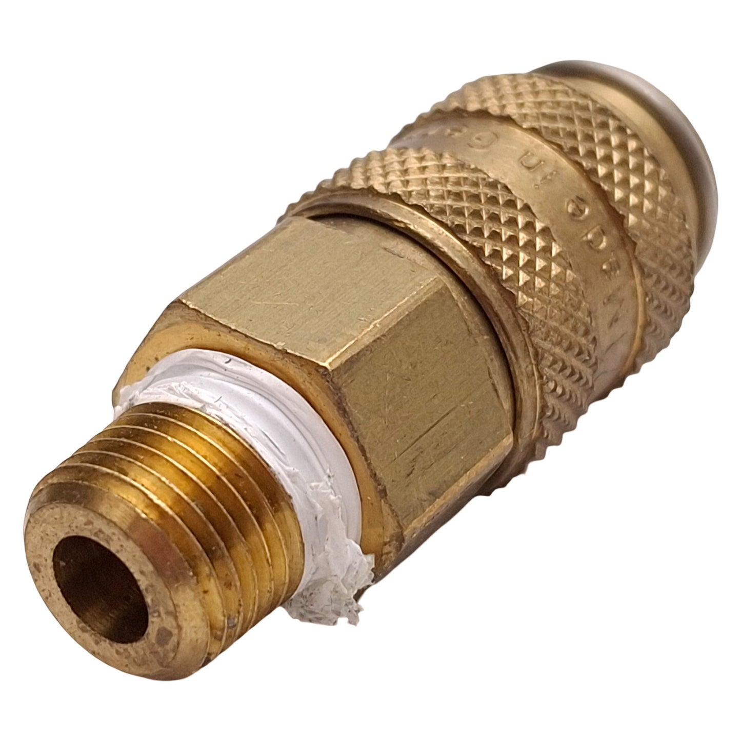 Used Lot of 5 Parker 21KAAN10MPX Rectus Type 21 Quick Coupling, Brass, 1/8in NPT Male