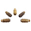Used Lot of 5 Parker 21KAAN10MPX Rectus Type 21 Quick Coupling, Brass, 1/8in NPT Male