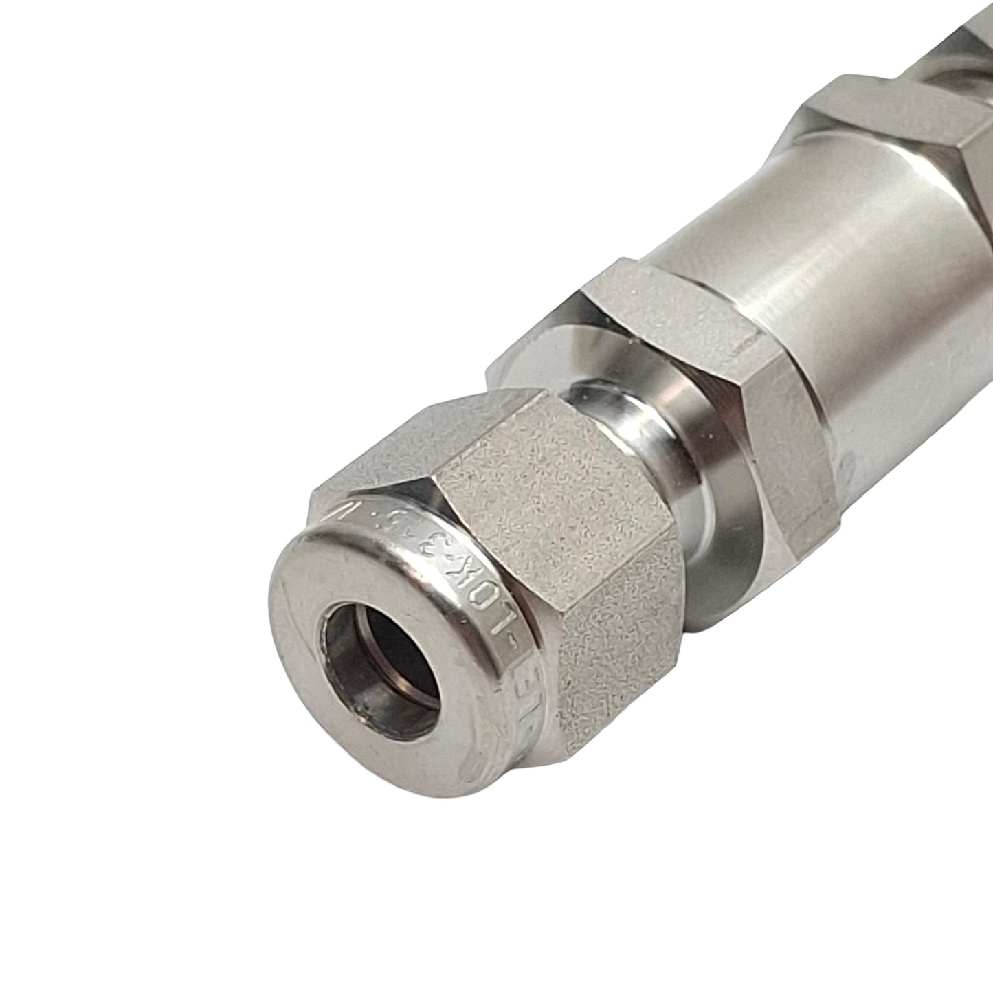 New Ham-Let H400SSL1/41/3PSI Check Valve, 1/4in x 1/4in Let-Lok Tube Fitting, 1/3psi
