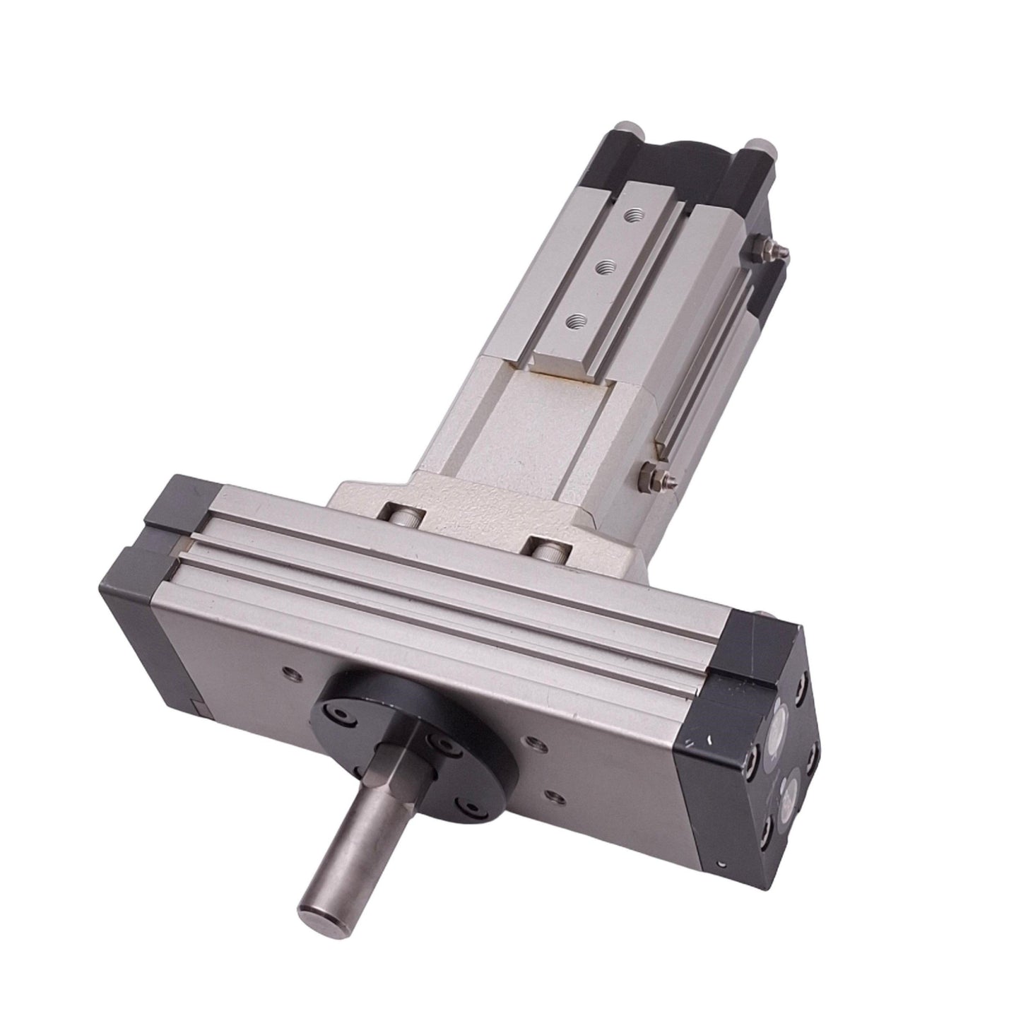 Used SMC MRQBS40-UIA950613 Rotary Actuator, 40mm Bore, 50mm Stroke, 170-190°, 100psi