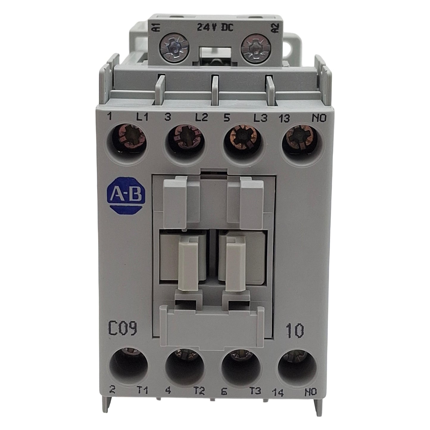 New Allen Bradley 100-C09ZJ10 Contactor, 3-Pole, 1NO, 25A 600VAC, 24VDC Coil