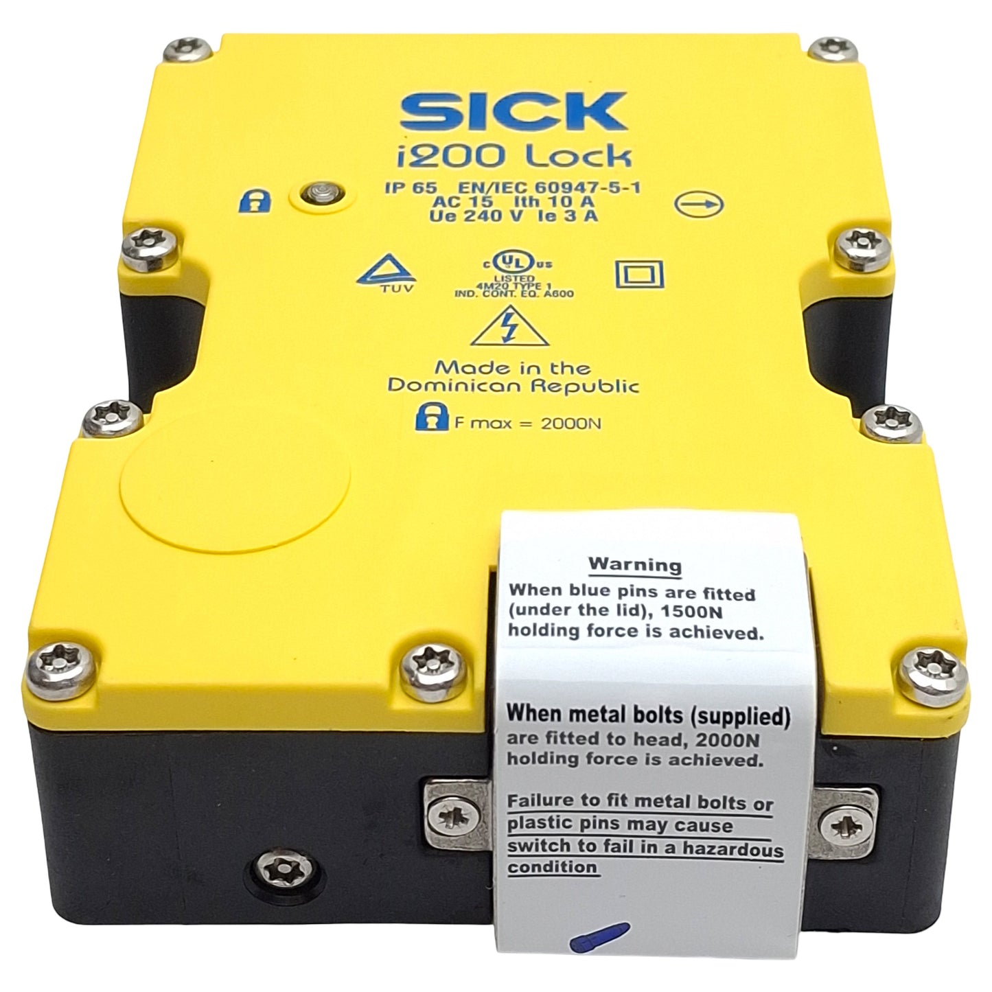New Sick i200-E0323 Safety Interlock Switch, 3NC/2NO, 2600N Max, 24VDC, M20 x 3