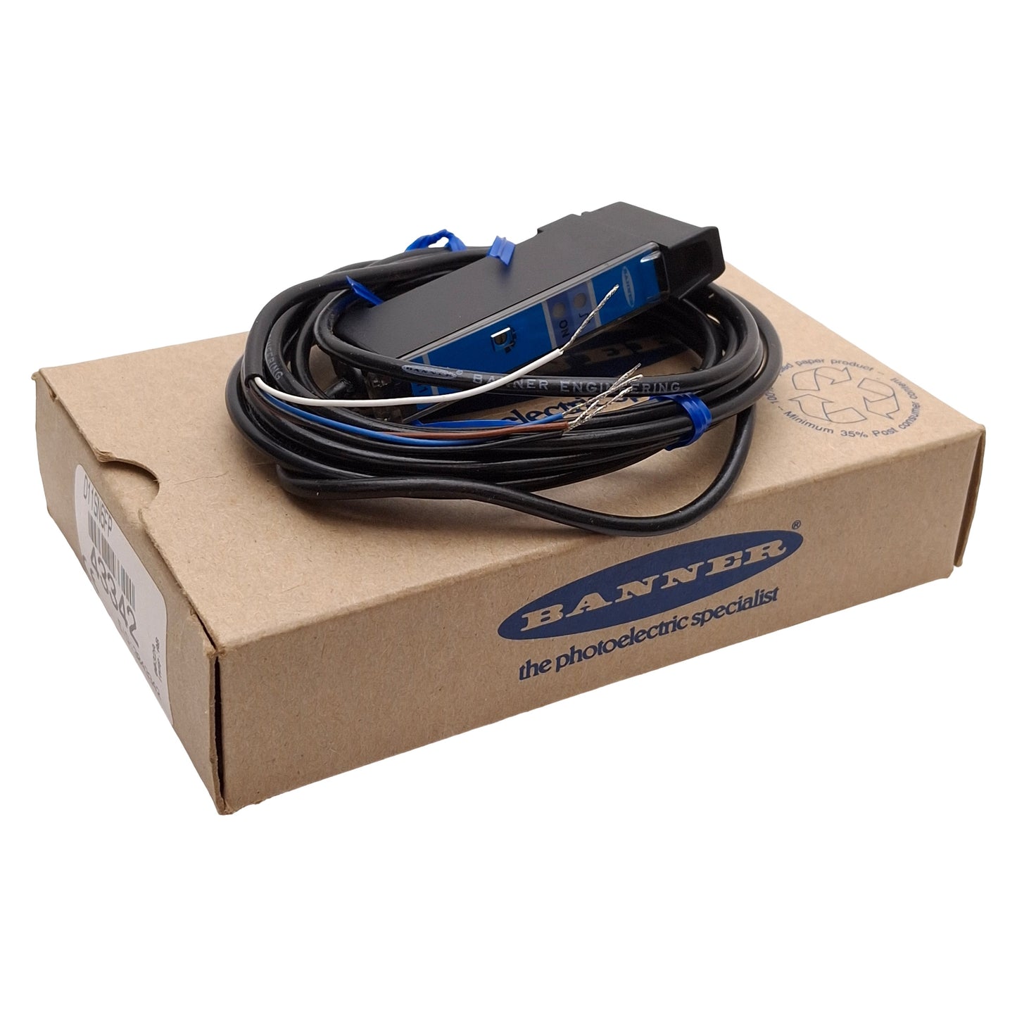 New – Open box Banner Engineering D11SN6FP 43342 Fiber Optic Sensor, NPN, 10-30VDC, DIN Rail
