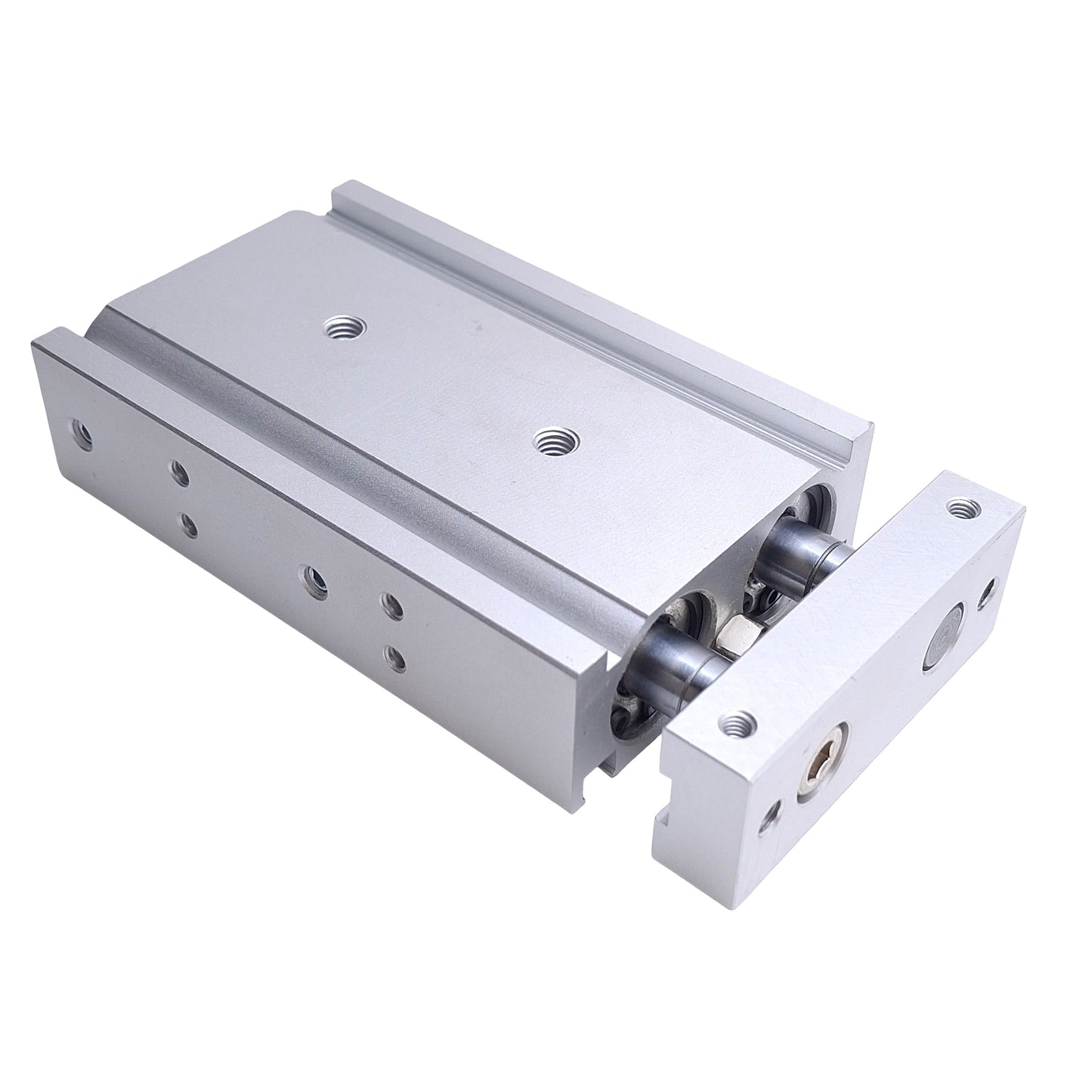 Used SMC CXSM20-30 Guided Cylinder, Bore: 20mm, Stroke: 30mm, 0.7MPa, M5x0.8