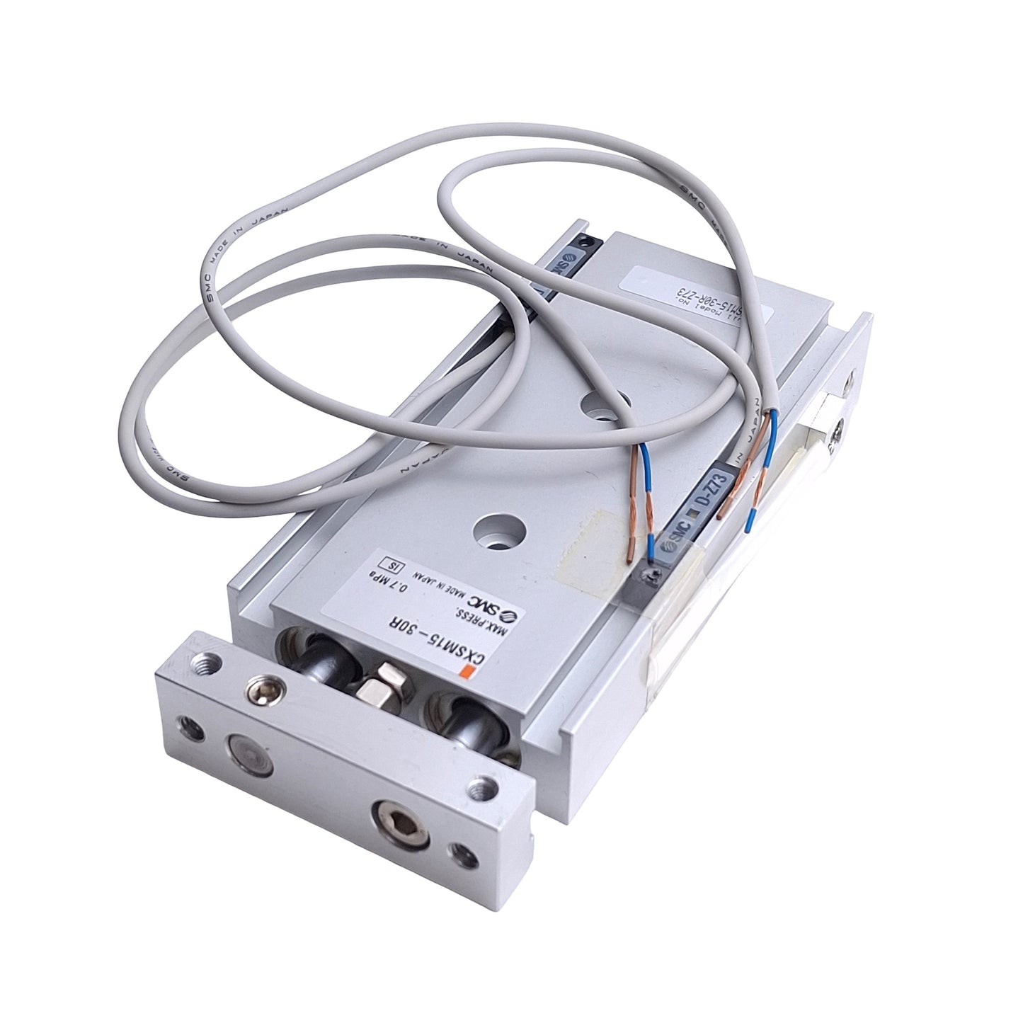 New – Open box SMC CXSM15-30R-Z73 Dual Rod Cylinder, 15mm Bore, 30mm Stroke, 0.7MPa, M5 Ports
