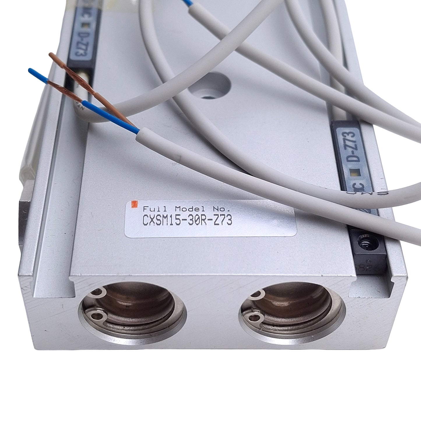 New – Open box SMC CXSM15-30R-Z73 Dual Rod Cylinder, 15mm Bore, 30mm Stroke, 0.7MPa, M5 Ports
