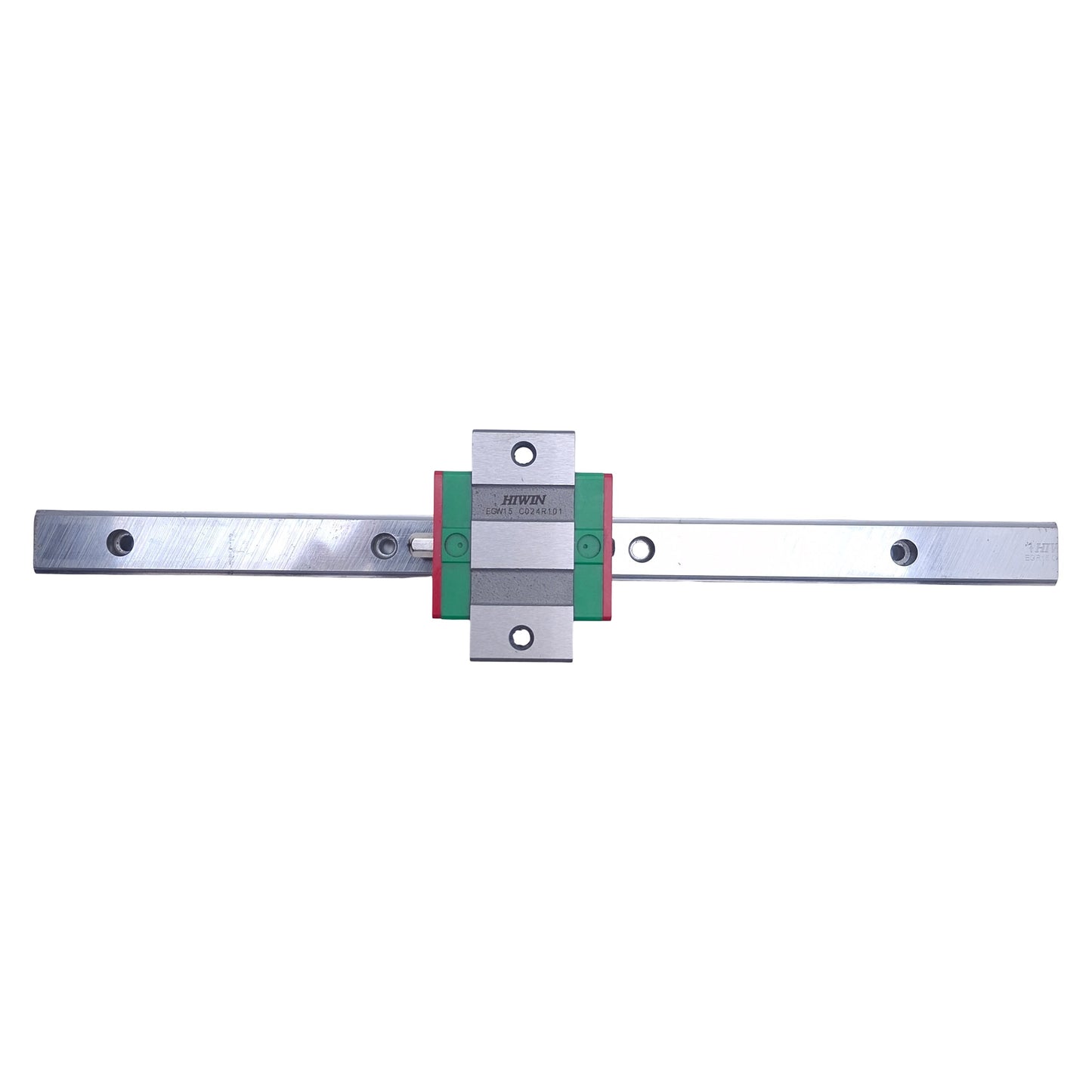 Used Hiwin EGW15 Linear Guide Block w/ 230x15mm Rail, 20mm Pitch, 5.35kN Load