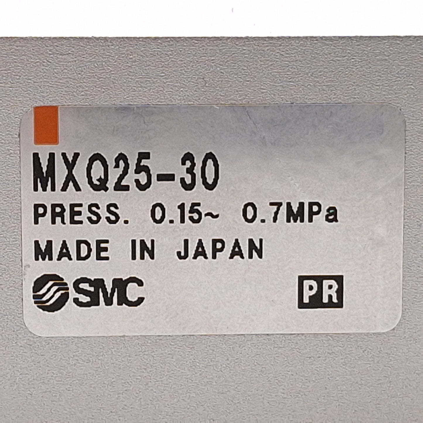 Used SMC MXQ25-30 Pneumatic Slide Table, ø25mm Bore, 30mm Stroke, 0.15-0.7MPa, Rc1/8