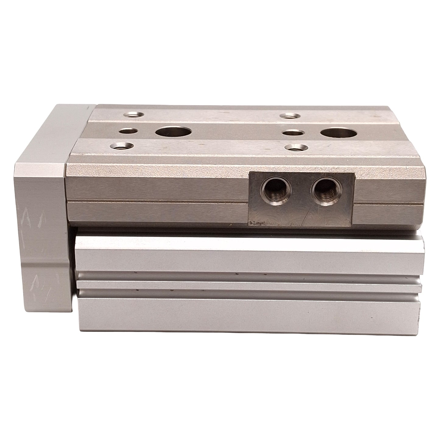 Used SMC MXQ25-30 Pneumatic Slide Table, ø25mm Bore, 30mm Stroke, 0.15-0.7MPa, Rc1/8
