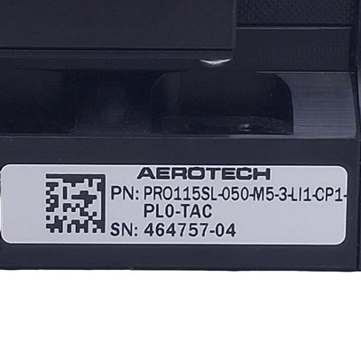 Used Aerotech PRO115SL-050-M5-3-LI31-CP1-PL0-TAC Ball-Screw Linear Stage 50mm Travel