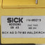 Used Sick i14-M0213 Safety Interlock Switch, 2N.C/1N.O, 1000N Max, 24VDC 2A, M20 x 1