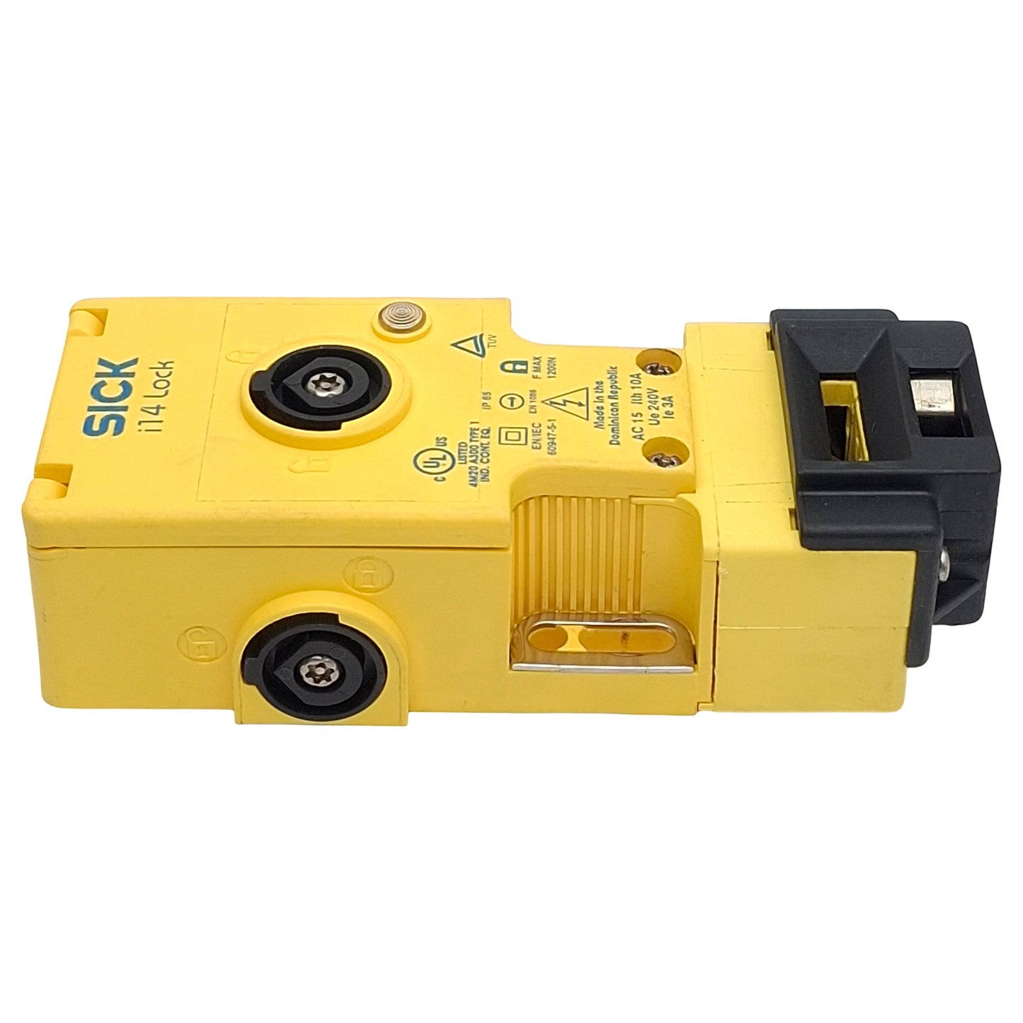 Used Sick i14-M0213 Safety Interlock Switch, 2N.C/1N.O, 1000N Max, 24VDC 2A, M20 x 1