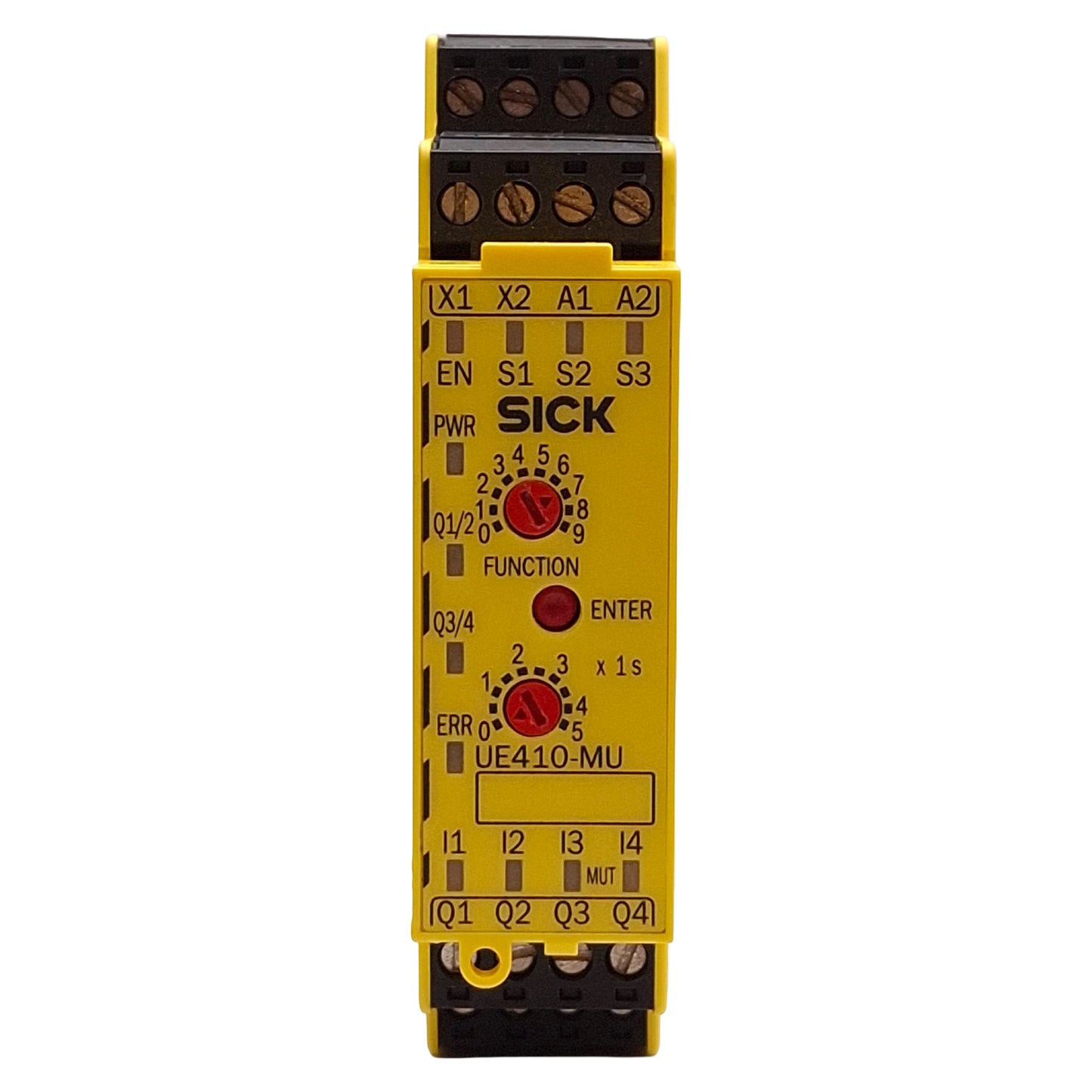 Used Sick UE410-MU3T5 Flexi Classic Safety Controller, 4x I/O, 2x Test Outputs, 24VDC