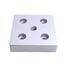 New – Open box Lot of 2 80/20 2140 Center Tap Base Plates 15 Series, 3in x 3in x 0.75in, 1/2-13