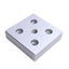New – Open box Lot of 2 80/20 2140 Center Tap Base Plates 15 Series, 3in x 3in x 0.75in, 1/2-13
