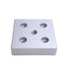 New – Open box Lot of 2 80/20 2140 Center Tap Base Plates 15 Series, 3in x 3in x 0.75in, 1/2-13