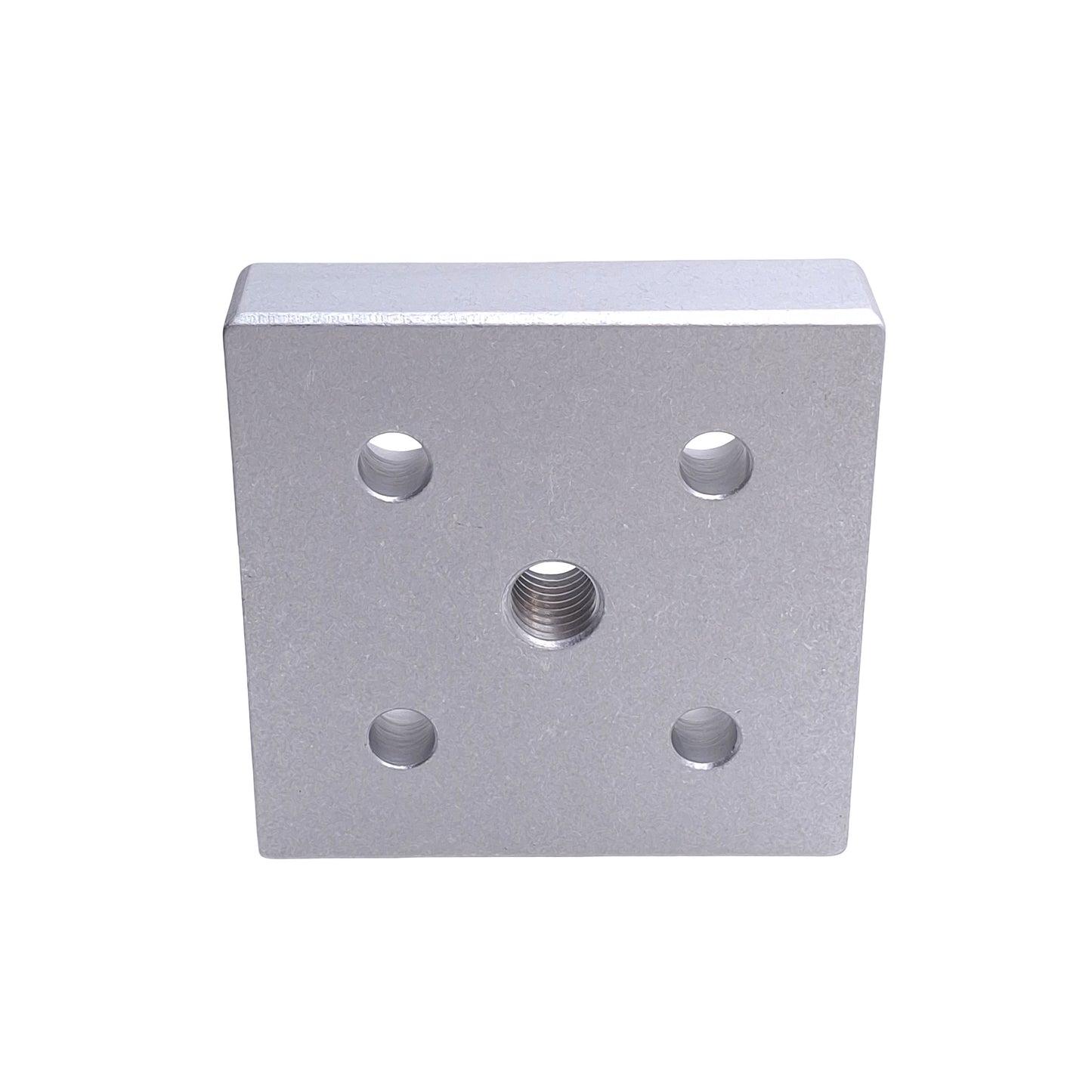 New – Open box Lot of 2 80/20 2140 Center Tap Base Plates 15 Series, 3in x 3in x 0.75in, 1/2-13