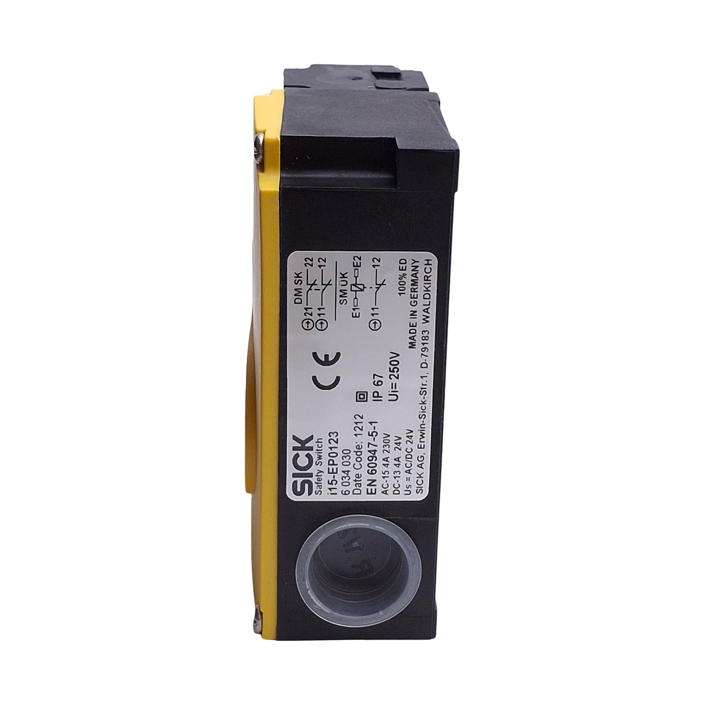 New Sick i15-EP0123 Solenoid Interlock Switch, 3PST-NC 12VDC, 230VAC, 24VDC Coil