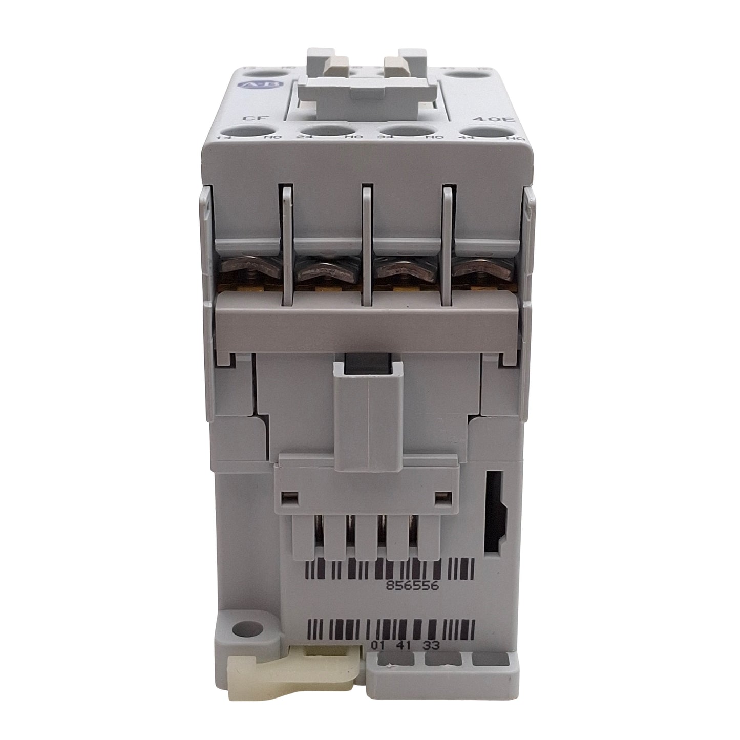 Used Allen Bradley 700-CF400D IEC Contactor 4NO, 3Ø 600VAC 25A, 120VAC Coil, DIN Rail