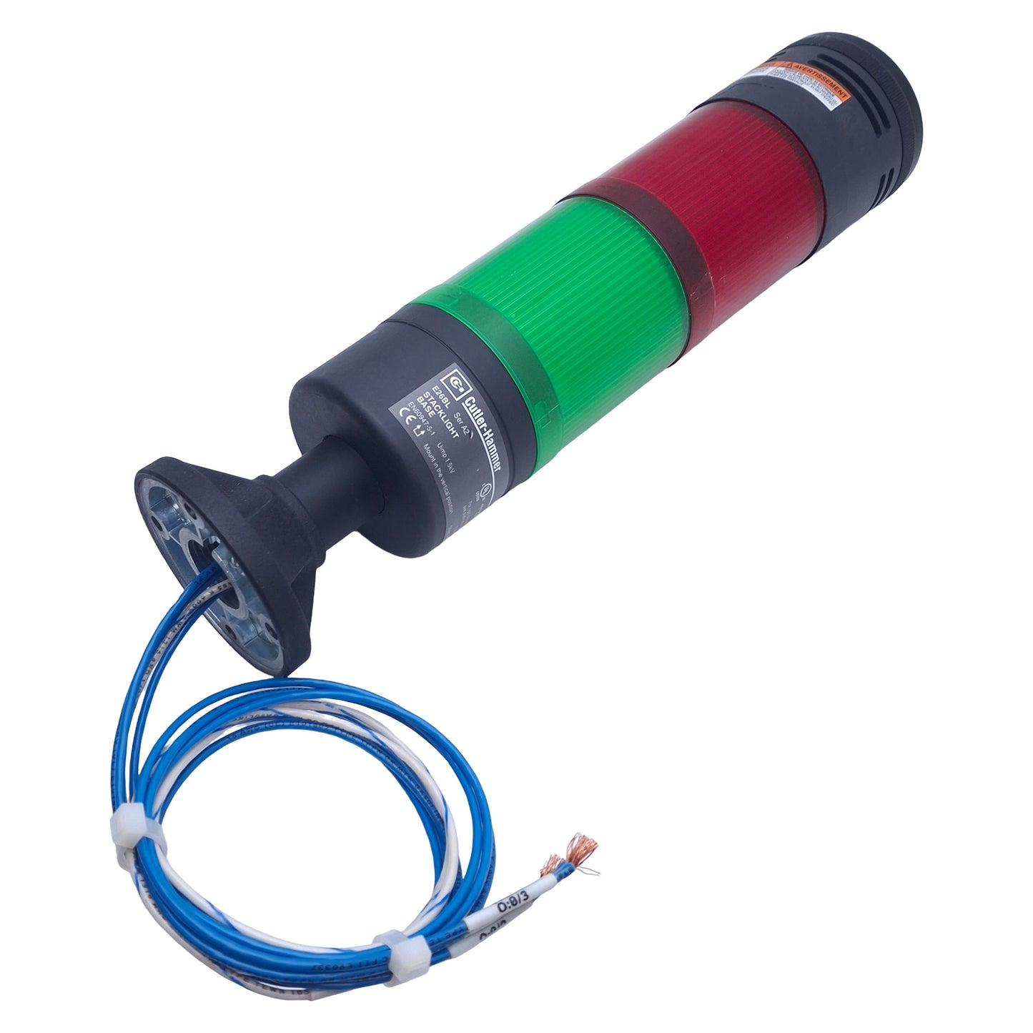 Used Cutler Hammer E26X9HUL32N Light Tower w/Alarm 250V Max, Green, Red *No Lamp*