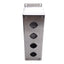 Used nVent Hoffman E-4PBSS 4-Hole Pushbutton Enclosure 30.5mm PB, 304 Stainless Steel