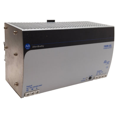 Used Allen Bradley 1606-XL480EP PLC Power Supply, 480W 24VDC Output, 100-240VAC Input