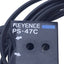 Used Keyence PS-47C Reflective Sensor Head 10±4mm Range, Definite Reflective, 2m