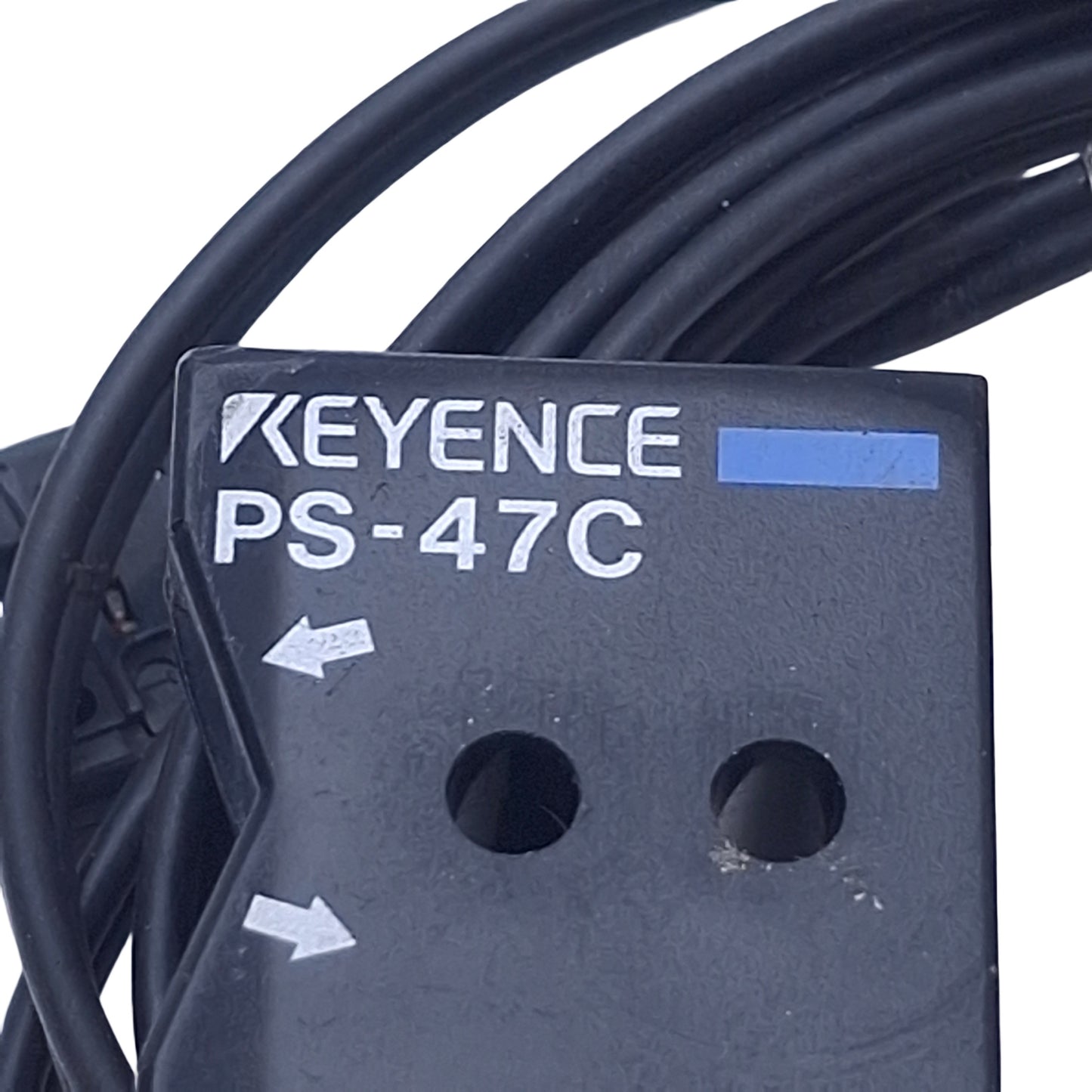 Used Keyence PS-47C Reflective Sensor Head 10±4mm Range, Definite Reflective, 2m