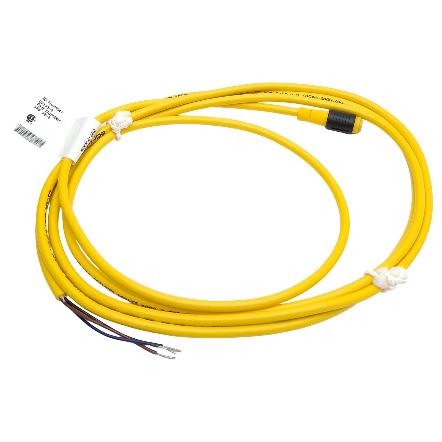 New Lot of 3 Turck PKG 3Z-2 Actuator & Sensor Cable, 3-Pin M8 Female to Leads, 2m