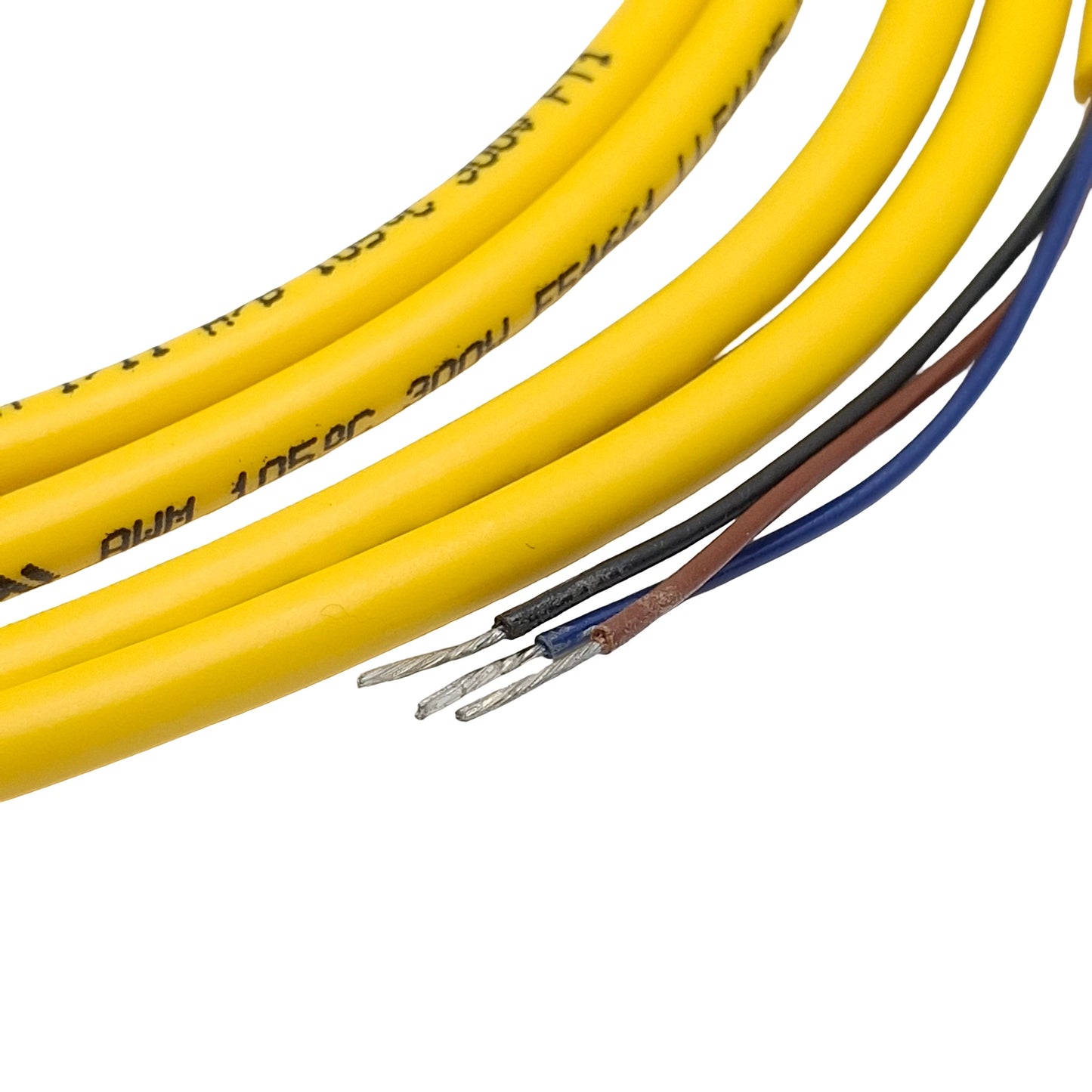 New Lot of 3 Turck PKG 3Z-2 Actuator & Sensor Cable, 3-Pin M8 Female to Leads, 2m