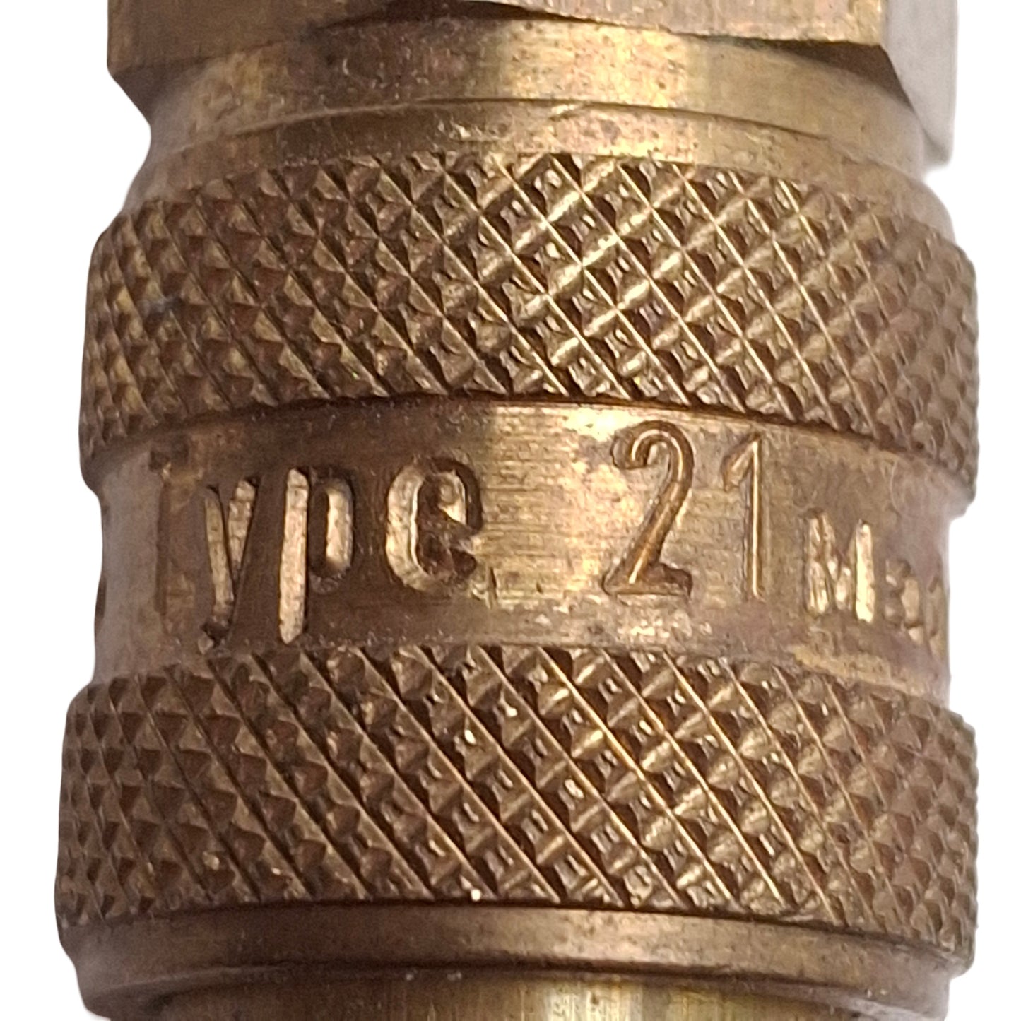 Used Lot of 5 Parker 21KAAN13MPX Rectus Type 21 Quick Coupling, Brass, 1/4in NPT Male