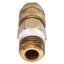 Used Lot of 5 Parker 21KAAN13MPX Rectus Type 21 Quick Coupling, Brass, 1/4in NPT Male